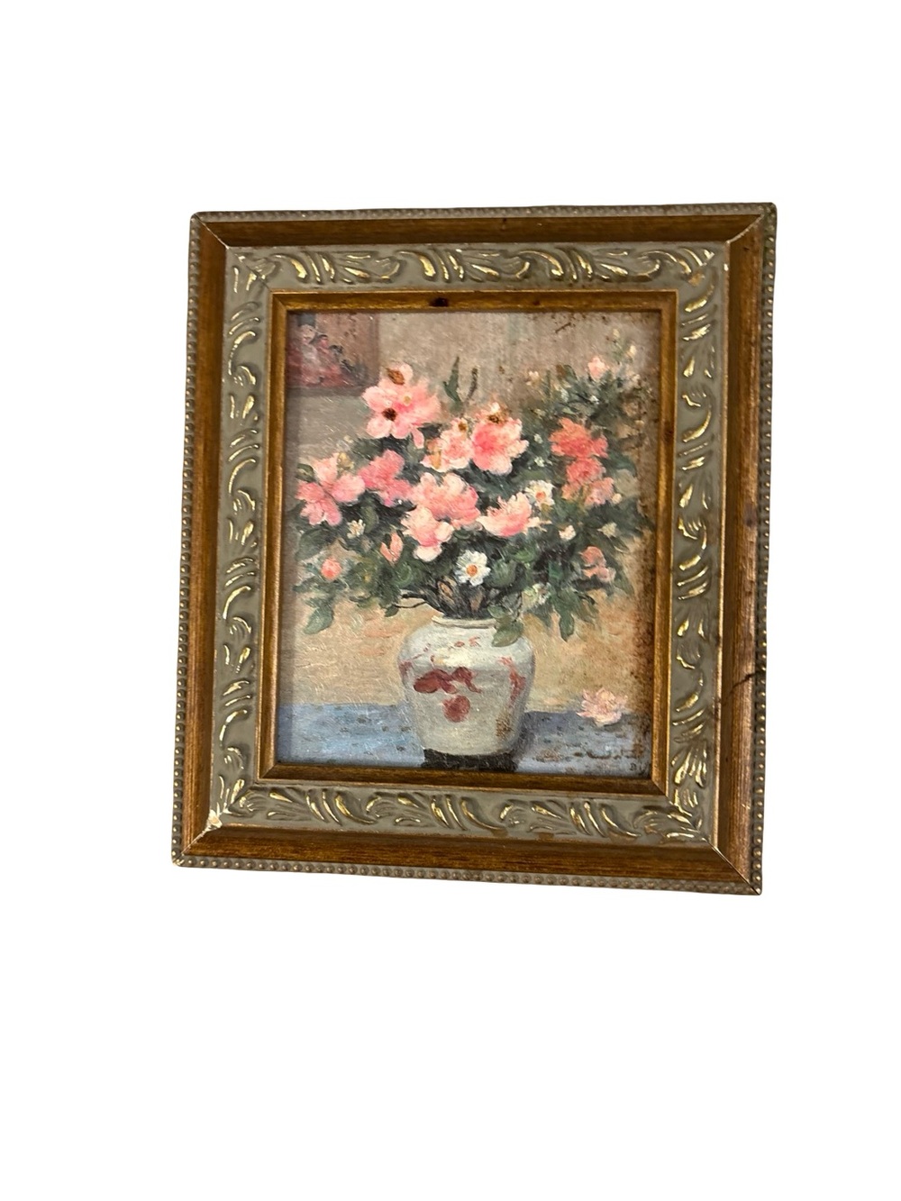 Vintage Collectible Marcel Dyf Floral Prints Still Life Ornate Gold Frame